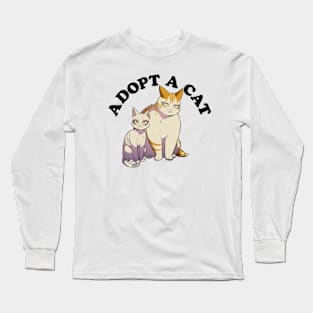 ADOPT A CAT Long Sleeve T-Shirt
